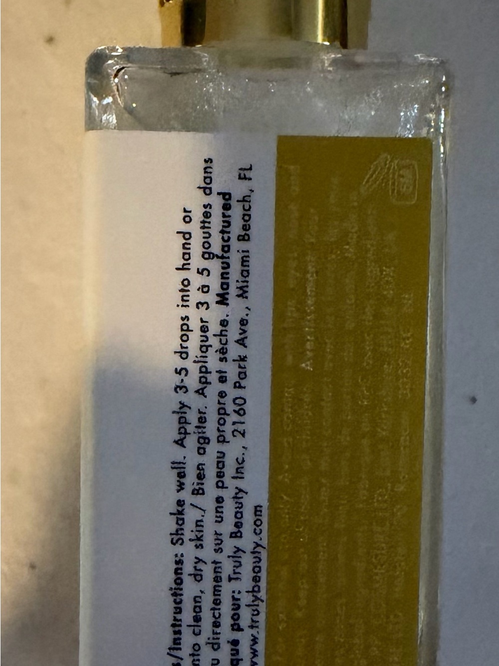 Truly Vanilla Baby Luxury Body Oil - Mini 20ml - Picture 2 of 3